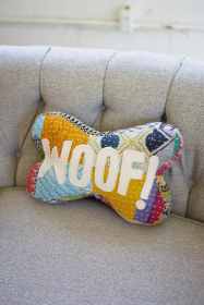 WOOF KANTHA BONE PILLOW