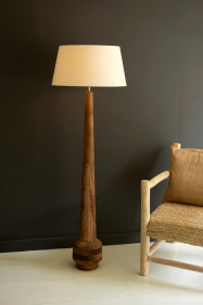 TALL WOODEN FLOOR LAMP BASE