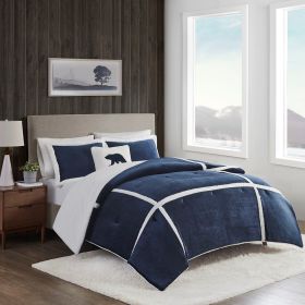 Plush to Sherpa Comforter Set