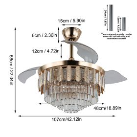 Modern Ceiling Fan With Led Light Smart APP Remote Contro Reversible BLDC Intelligent Fandelier Lamp Indoor Fixture Adjustable