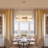 23.6 Inches Luxury Chandeliers Crystal Living Room Bedroom Decorative Lights Simple Modern Dining Room LED Lighting,for Home Decor (Bulbs Not Included