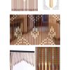 32-Line Wooden Bead Curtain Porch Partition Window Wooden Curtain Minimalist Design Room Decor