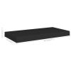 Floating Wall Shelves 4 pcs Black 19.7"x9.1"x1.5" MDF