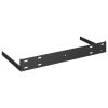 Floating Wall Shelves 4 pcs Black 19.7"x9.1"x1.5" MDF