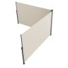 VEVOR Beige Retractable Side Awning-Rugged 71x236'' Full Aluminum Rust-Proof Side Awning Patio Sunshine Privacy Divider Wind Screen. Longer Service Li