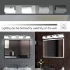 Modern Bathroom Vanity Lighting 4-Light LED Vanity Lights Over Mirror Bath Wall Lighting