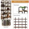 [VIDEO] 5 Tier Bookcase Home Office Open Bookshelf, Vintage Industrial Style Shelf with Metal Frame, MDF Board