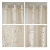 Palm Leaf Burnout Window Sheer(1 Sheer Curtain)