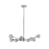 Modern Crystal Chandeliers, 9 Lights Chrome Chandelier for Living Room Bedroom, Dining Room Chandelier Over Table, Kitchen Light Fixtures(Bulbs Not In