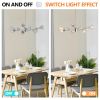 Modern Crystal Chandeliers, 9 Lights Chrome Chandelier for Living Room Bedroom, Dining Room Chandelier Over Table, Kitchen Light Fixtures(Bulbs Not In