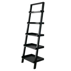 Bellamy 5-Tier Leaning Shelf; Black