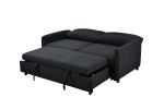 3 in 1 Convertible Sleeper Sofa Bed, Modern Fabric Loveseat Futon Sofa Couch w/Pullout Bed, Small Love Seat Lounge Sofa w/Reclining Backrest, Furnitur