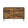 Walnut 6-Drawer Dresser