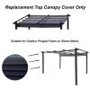 Replacement Canopy Top Cover Fabric for 13 x 10 Ft Outdoor Patio Retractable Pergola Sun-shelter Canopy