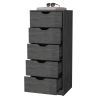 Dillon 5 Narrow Drawer Dresser, Tall Chest of Drawers