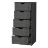 Dillon 5 Narrow Drawer Dresser, Tall Chest of Drawers