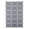 12-Tier Portable 72 Pair Shoe Rack Organizer 36 Grids Tower Shelf Storage Cabinet Stand Expandable for Heels, Boots, Slippers, Black