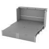 Queen Size Murphy Bed Wall Bed with drawer and a set of Sockets & USB Ports, Pulley Structure Design, Gray