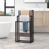 Bathroom Metal Freestanding Holder Organizer Towel Rack