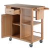 Douglas Utility Kitchen Cart; Natural