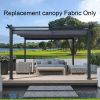 Replacement Canopy Top Cover Fabric for 13 x 10 Ft Outdoor Patio Retractable Pergola Sun-shelter Canopy