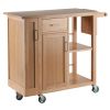 Douglas Utility Kitchen Cart; Natural