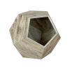 25.98'' Modern Pet Furniture Cat Litter Box, Sofa Side Table, Planter MDF Multifunctional Furniture, Colored Flower Oak