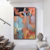 Handmade Hand Painted Oil Painting Wall Modern Abstract Painting Canvas Nude Lady Painting Home Entryway Living Room Bedroom Luxurious Decoration Pain