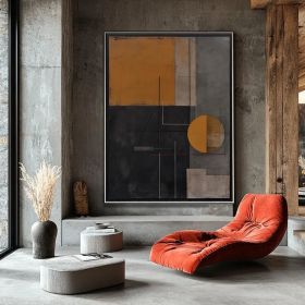 Figure Wall Art Abstract Oil Painting Hand Painted Minimalist Wall Art  Abstract Textured Shapes (style: 1, size: 70x100cm)