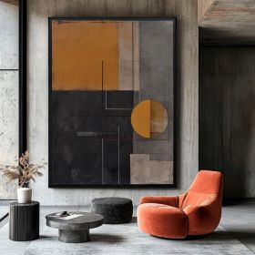 Figure Wall Art Abstract Oil Painting Hand Painted Minimalist Wall Art  Abstract Textured Shapes (style: 1, size: 80x120cm)