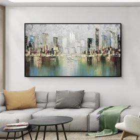 Abstract Art Modern Painting Wall decor painting big size oil on canvas Handmade artwork wall painting living room (size: 75x150cm)