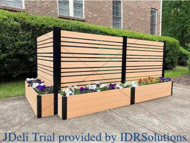 Privacy Screens 6ft H x 4ft W x 1ft Outdoor Freestanding Privacy Fence Screen Panel and Planter Box Kit (Color: 4ft Tall Cedar)