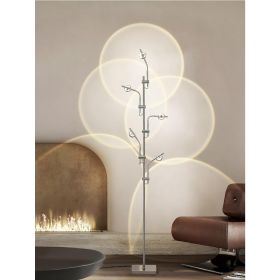 US Sunset Lamp LED 5 Halo Projector Floor Lamp Corner Ambiance Indoor Decorative Lighting (Lampshade Color: WhiteA)