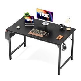 Modern Simple Industrial Style Computer Desk for Home Office (Color: Black, Type: Desk)