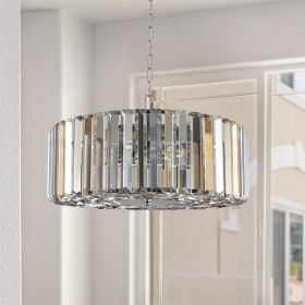 Modern Crystal Chandelier for Living-Room Round Cristal Lamp Luxury Home Decor Light Fixture (Color: as Pic)