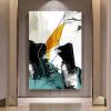 Handmade Abstract Gold Oil Painting On Canvas Wall Art Decoration Modern Picture For Home Decor