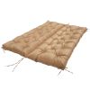 2-3 Seater Swing Cushion Waterproof Outdoor Swing Cushions Replacement Swing Bench Pads Chair Mat with Backrest 8 Tie Straps 59x43.3x3.9in for Patio F